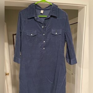 Old Navy corduroy dress in navy blue size large
